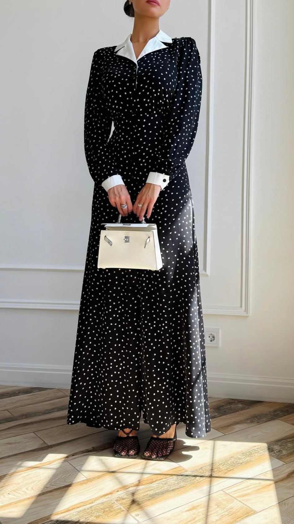 Maxi Polkadot Kleid