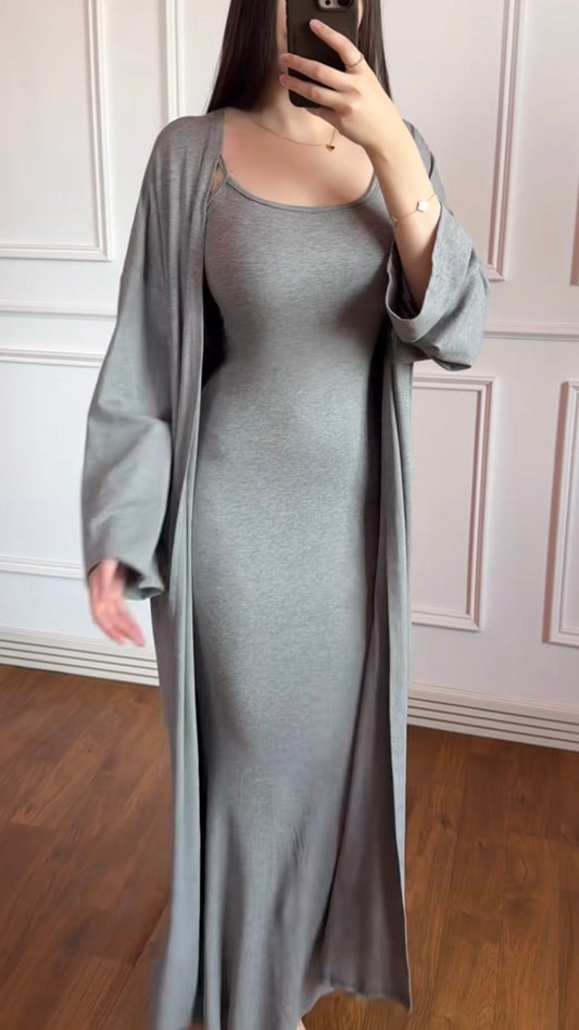 Zweiteiliges Maxi Viskose-Set