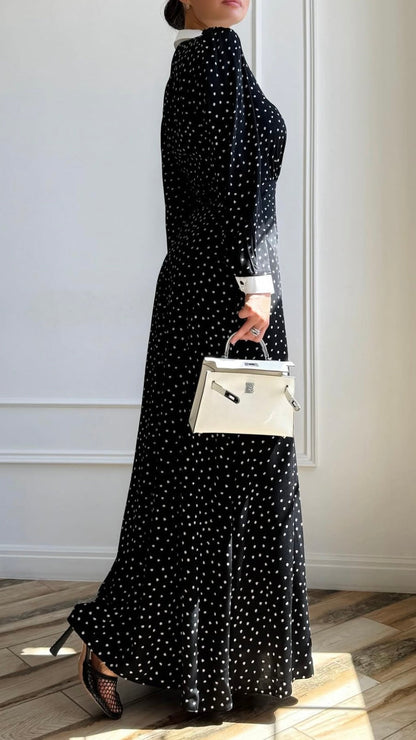 Maxi Polkadot Kleid